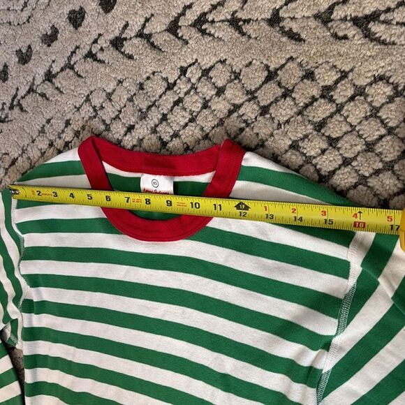 Hanna Andersson Women's Christmas Striped Long John Pajama Set Sz xs - Picture 4 of 7